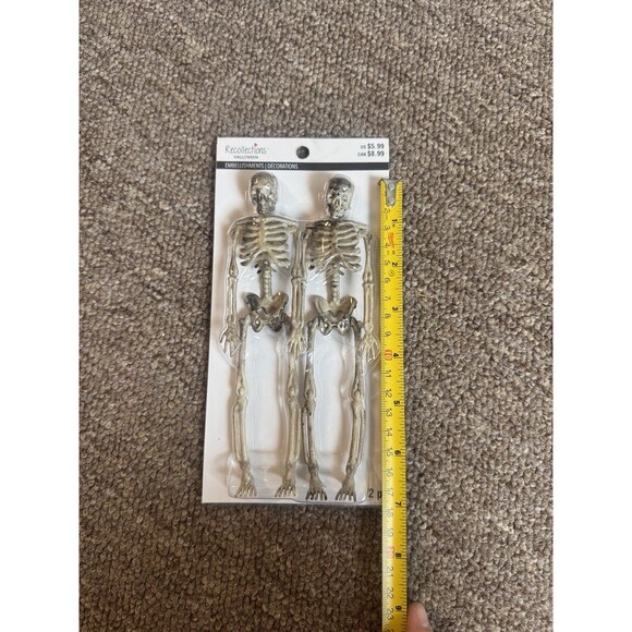 Other - Recollections Halloween Skeleton Embellishment Figurines NWT Set of 2